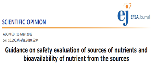 Table 2.2.5. Guidance on safety evaluation of sources of nutrients and bioavailability of nutrient from the sources