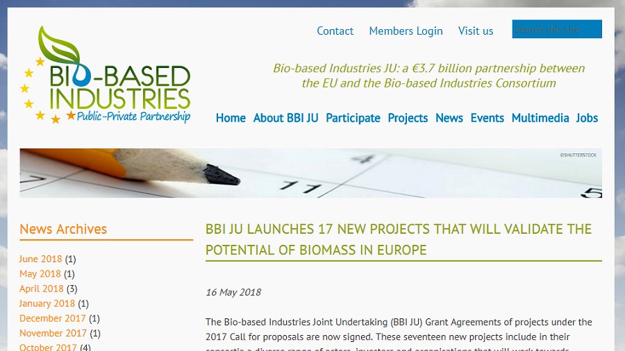17 NEW BBI PROJECTS TO VALIDATE THE POTENTIAL OF BIOMASS IN EUROPE
